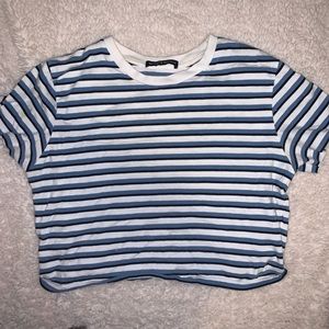 brandy melville striped crop top